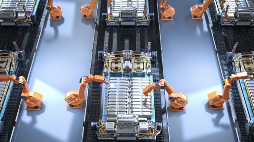 電動車電池製造廠，利用Wi-Fi實現生產線RGVs的自動化